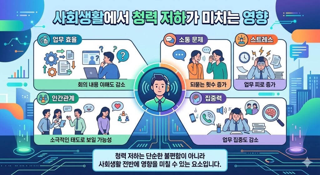 사회생활 속 맞춤 난청 솔루션 나눔보청기 사회생활 청력 관리 가이드
